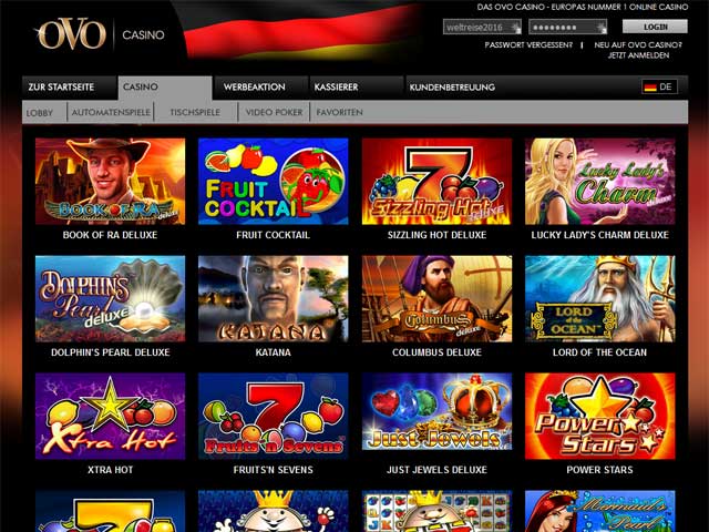 Startseite Ovo Casino Erfahrung und Test Online